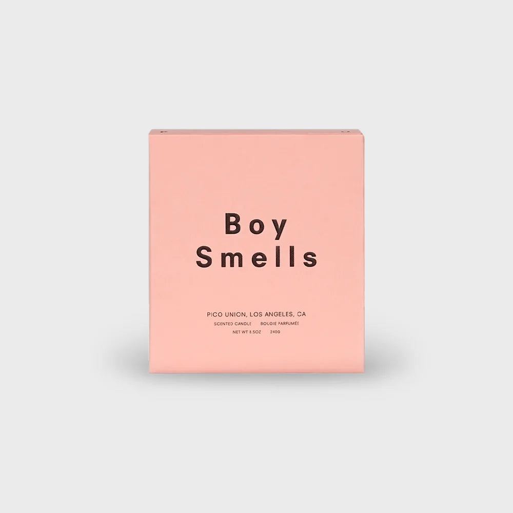 Boy Smells Prunus Candle