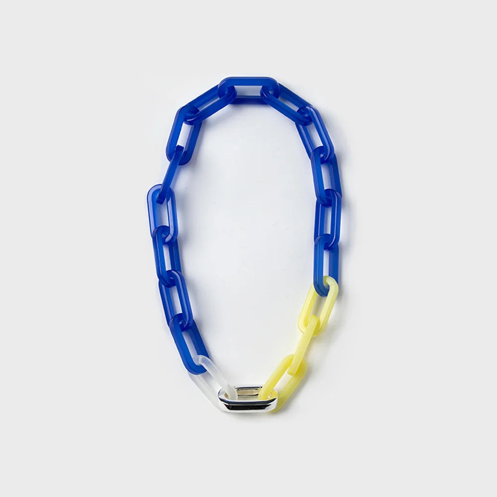 ELL Milano Silver Modular Blue Necklace