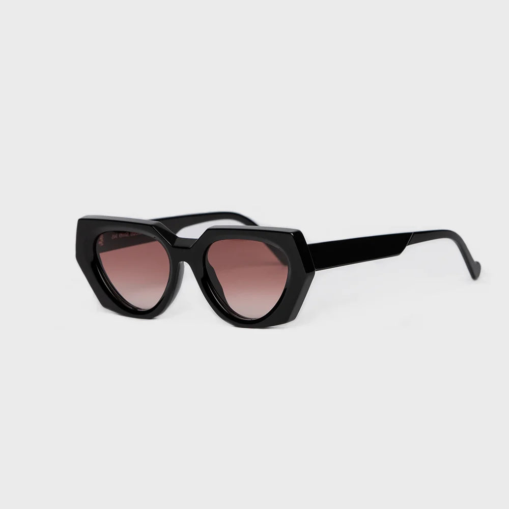 Ophy Black Acetate Aero Sunglasses