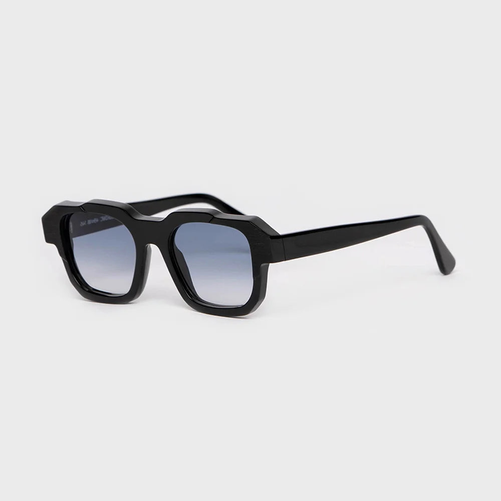 Ophy Black Orbit Sunglasses with blue lens